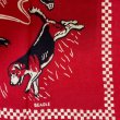 画像13: 50's　”HUNTING DOGS”　PATTERN　BANDANA　（difficult to find） (13)