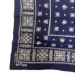 画像2: 60's "FAST COLOR  elephant brand"   BANDANA　NAVY　1 WASH (2)