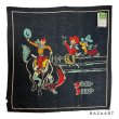 画像2: 50's "HOWDY DOODY"　BLACK　COTTON　BANDANA　（SCARF)　VERY BIG SIZE !!　70cm × 70cm (2)