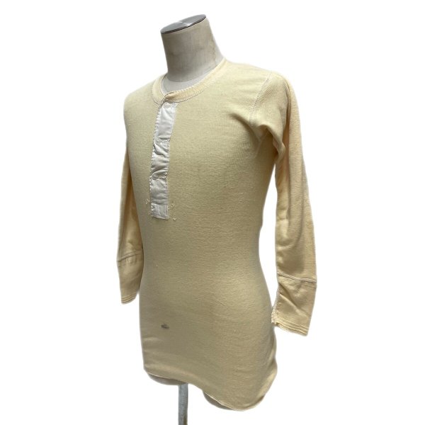 画像17: 30's〜 DEAD STOCK　“Knoks Knit”　HENRY NECK　LONG SLEEVE Tee SHIRTS (17)
