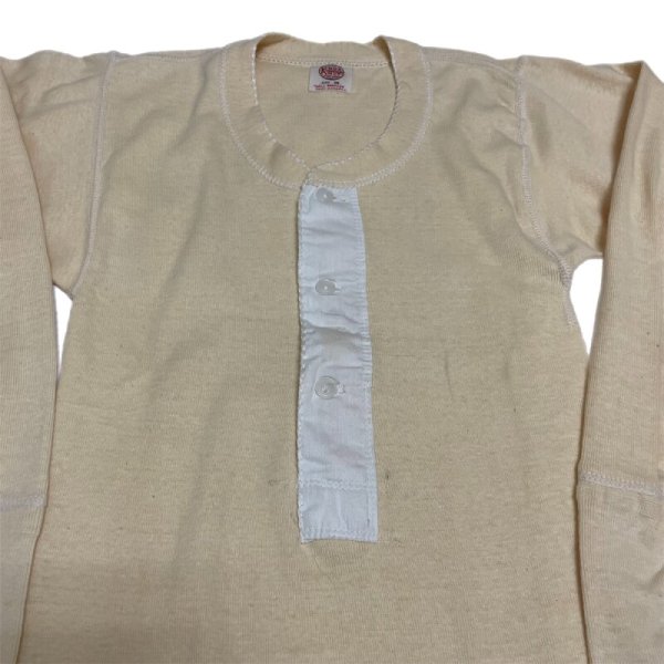 画像3: 30's〜 DEAD STOCK　“Knoks Knit”　HENRY NECK　LONG SLEEVE Tee SHIRTS (3)
