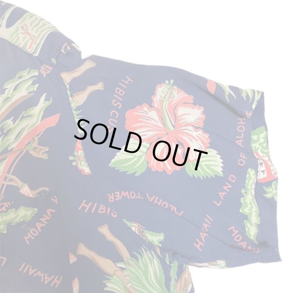 画像7: 〜50's "WAIKIKI SPORTS"　RAYON HAWAIIAN SHIRTS (7)