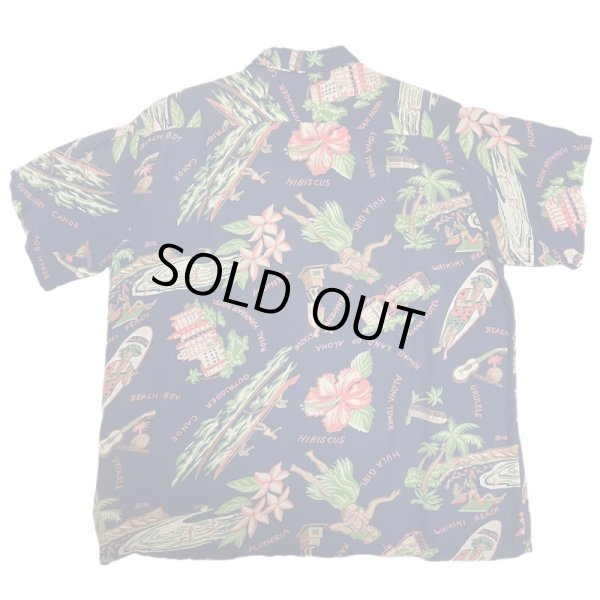 画像2: 〜50's "WAIKIKI SPORTS"　RAYON HAWAIIAN SHIRTS (2)