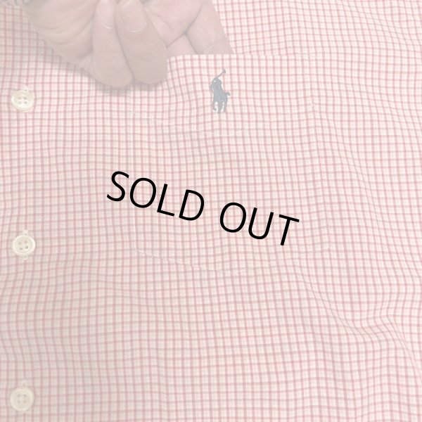 画像7: "RALPH"　3点 留め BUTTON DOWN COLLAR　SQUARE STYLE　SHORT SLEEVE SHIRTS (7)