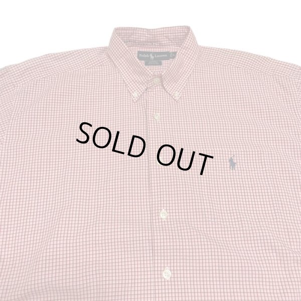 画像6: "RALPH"　3点 留め BUTTON DOWN COLLAR　SQUARE STYLE　SHORT SLEEVE SHIRTS (6)