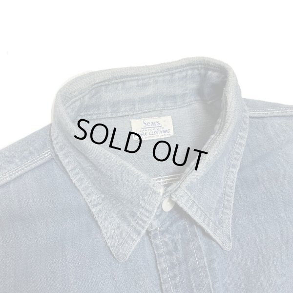 画像5: early 60's  "Sears"  DENIM WORK SHIRTS (5)