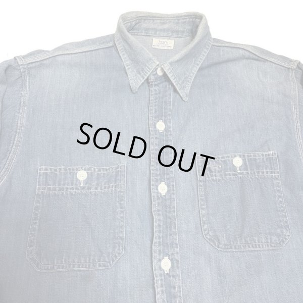 画像7: early 60's  "Sears"  DENIM WORK SHIRTS (7)