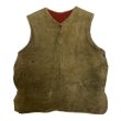 画像1: 〜20's SUEDE LEATHER　VEST　WITH VERY OLD BUTTONS (1)