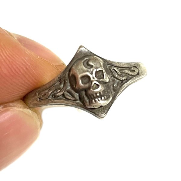 画像7: around 60's　"SKULL"　SILVER RING (7)