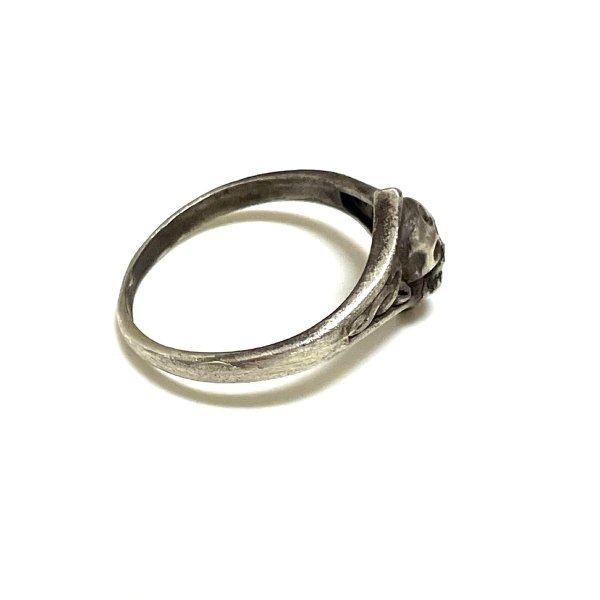 画像9: around 60's　"SKULL"　SILVER RING (9)