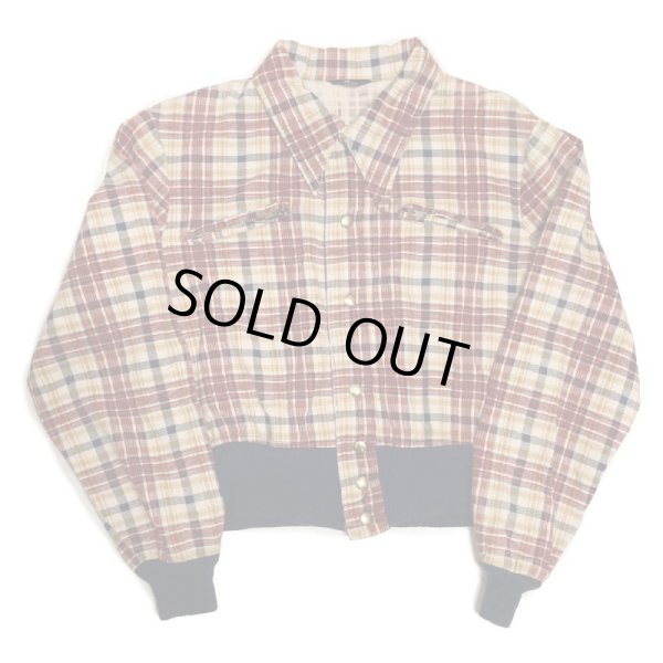 画像1: 70's CHECK PATTERN　COTTON SHIRTS　WITH COTTON RIB (1)