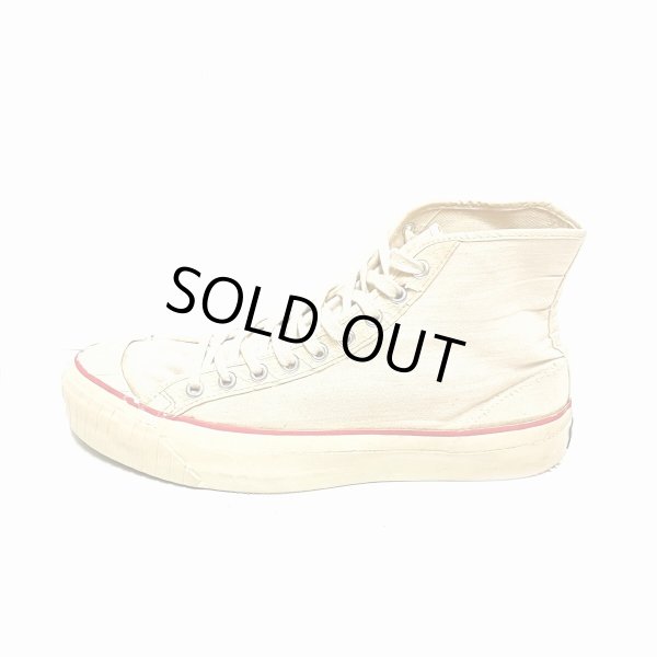 画像16: 50's "KEDS"  COTTON CANVAS SNEAKER  Hi. CUT  WHITE　size:8 1/2 (16)
