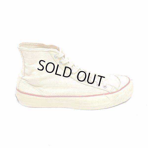 画像15: 50's "KEDS"  COTTON CANVAS SNEAKER  Hi. CUT  WHITE　size:8 1/2 (15)