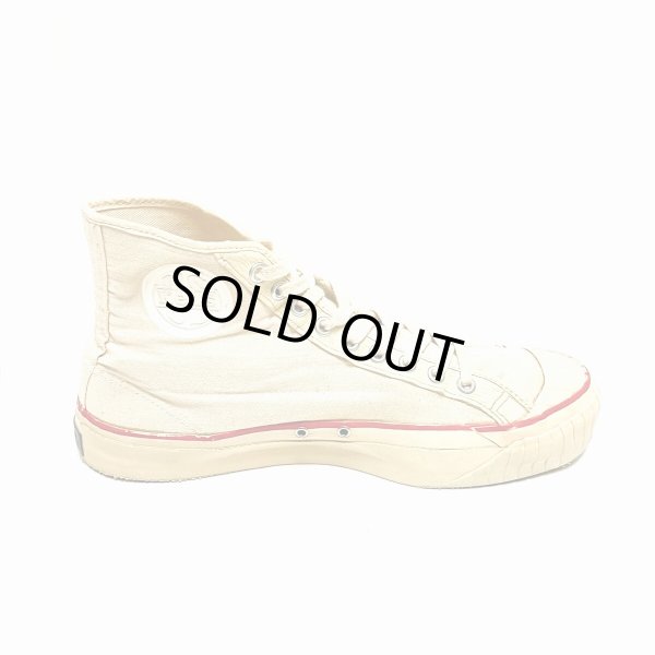 画像17: 50's "KEDS"  COTTON CANVAS SNEAKER  Hi. CUT  WHITE　size:8 1/2 (17)