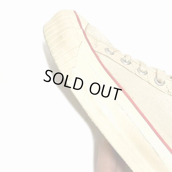 画像8: 50's "KEDS"  COTTON CANVAS SNEAKER  Hi. CUT  WHITE　size:8 1/2 (8)