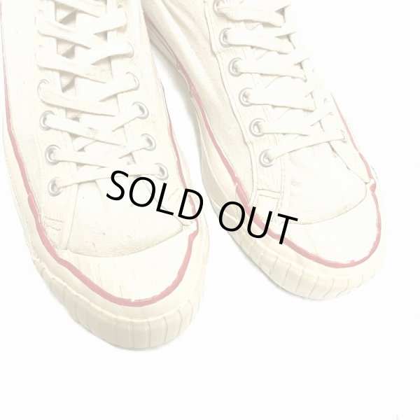 画像13: 50's "KEDS"  COTTON CANVAS SNEAKER  Hi. CUT  WHITE　size:8 1/2 (13)