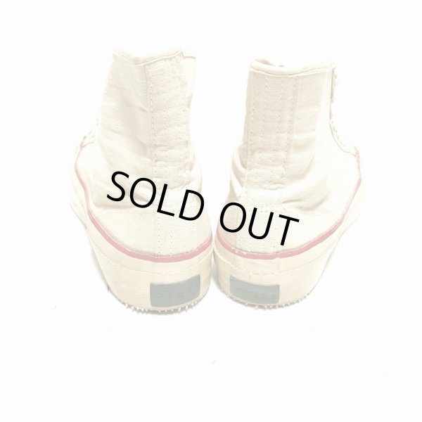 画像4: 50's "KEDS"  COTTON CANVAS SNEAKER  Hi. CUT  WHITE　size:8 1/2 (4)