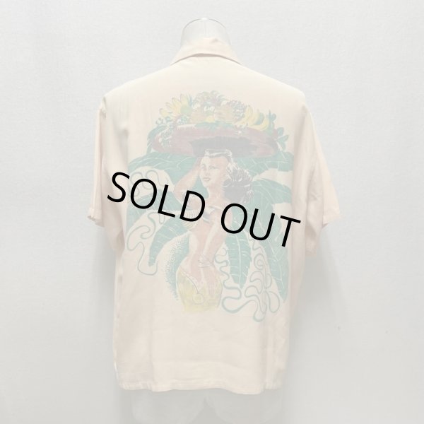 画像18: 40's "Cavedon"　HAND PRINTED PANNEL　（PINUP GIRL）　HAWAIIAN SHIRTS (18)