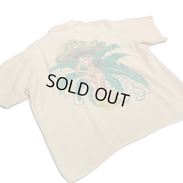 画像5: 40's "Cavedon"　HAND PRINTED PANNEL　（PINUP GIRL）　HAWAIIAN SHIRTS (5)