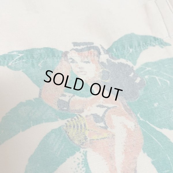 画像13: 40's "Cavedon"　HAND PRINTED PANNEL　（PINUP GIRL）　HAWAIIAN SHIRTS (13)