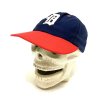 画像1: 〜80's BASEBALL CAP　NAVY×RED　with front PATCH　（Detroit Tigers　？） (1)