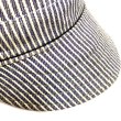 画像17: 50's HICKORY STRIPE 6 PANNELS WORK CAP (17)