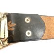 画像6: 70's DEAD STOCK　”MARIJUANA" PATTERN　LEATHER BELT (6)