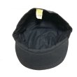 画像13: 50's DEAD STOCK　BLACK COTTON TWILL　ENGINEER STYLE　WORK CAP (13)