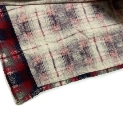 画像1: 60's "E.T.I" PRINTED  COTTON FLANNEL SHIRTS