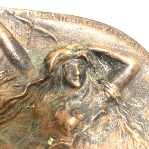 画像4: VERY OLD  “MERMAID”  BRONZE  TRAY (4)