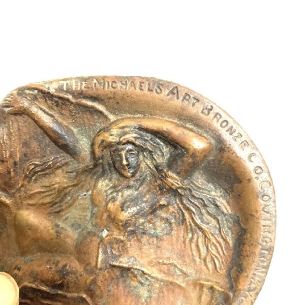画像3: VERY OLD  “MERMAID”  BRONZE  TRAY (3)