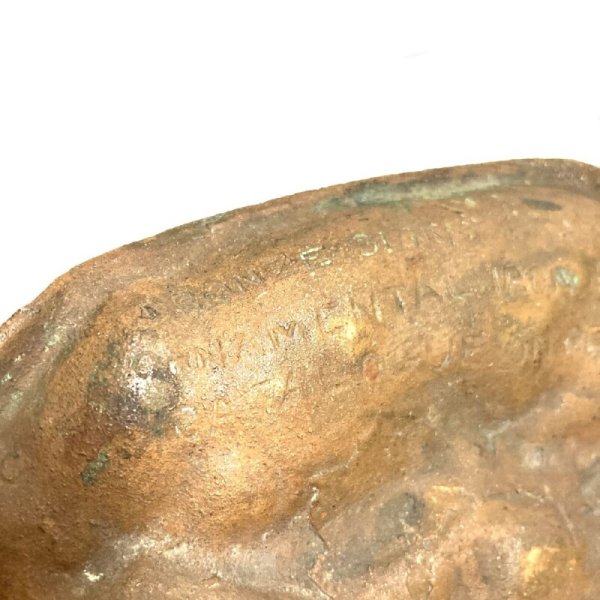 画像12: VERY OLD  “MERMAID”  BRONZE  TRAY (12)