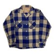 画像1: 50's "PENNEYS TOWNCRAFT" BOX型　OPEN COLLAR WOOL SHIRTS (1)