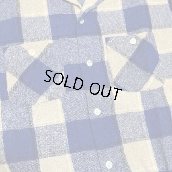画像6: 50's "PENNEYS TOWNCRAFT" BOX型　OPEN COLLAR WOOL SHIRTS (6)