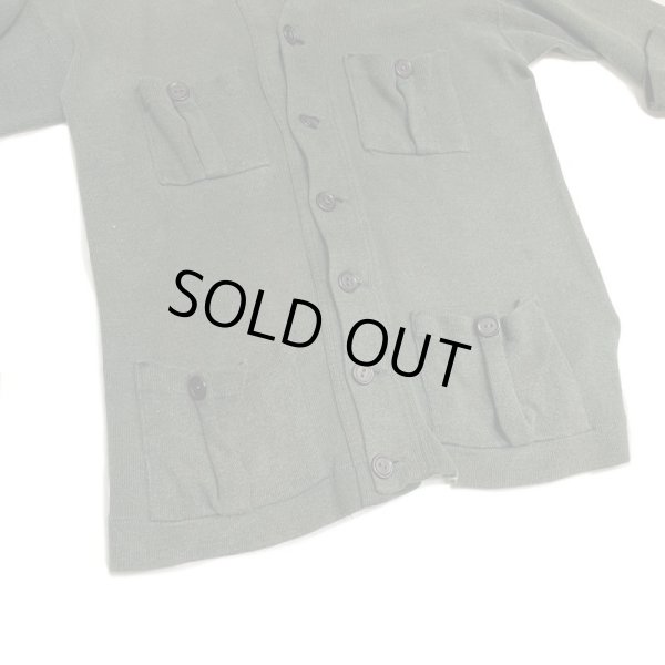画像6: 20's　COTTON WORK CARDIGAN　with 4 PATCHED POCKETS　VERY OLD,　VERY GOOD STYLE,　and UNUSUAL ALL COTTON MATERIAL (6)