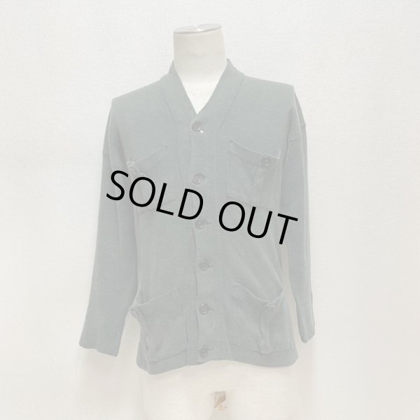 画像18: 20's　COTTON WORK CARDIGAN　with 4 PATCHED POCKETS　VERY OLD,　VERY GOOD STYLE,　and UNUSUAL ALL COTTON MATERIAL (18)