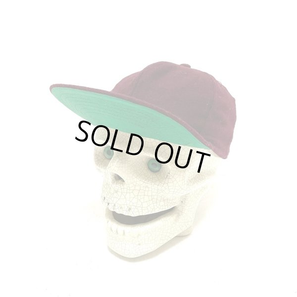 画像2: 60's DEAD STOCK　BASEBALL CAP　BURGUNDY　 (2)