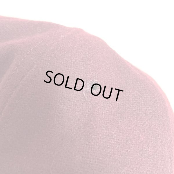 画像17: 60's DEAD STOCK　BASEBALL CAP　BURGUNDY　 (17)