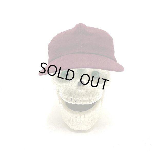 画像10: 60's DEAD STOCK　BASEBALL CAP　BURGUNDY　 (10)