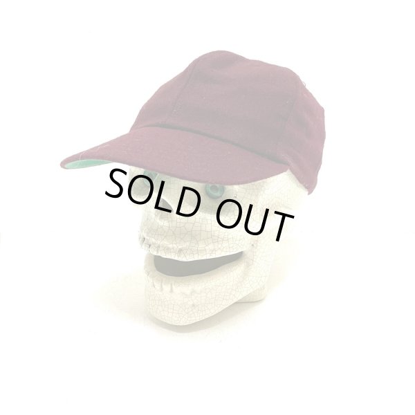 画像9: 60's DEAD STOCK　BASEBALL CAP　BURGUNDY　 (9)