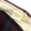 画像14: 60's DEAD STOCK　BASEBALL CAP　BURGUNDY (14)