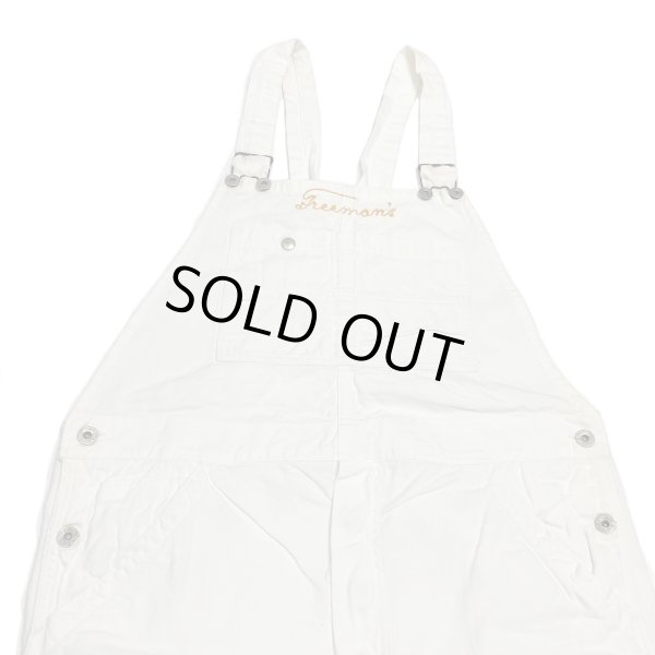 画像4: 30's DOUBLE PINS HOOK　WHITE H.B.T.　BIB OVERALL　WITH EMBROIDERY (4)