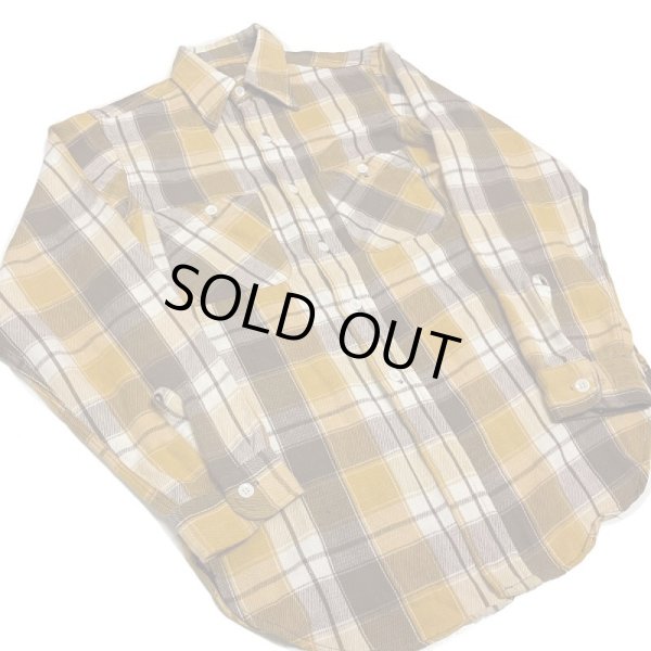 画像5: 50's〜 COTTON HEAVY FLANNEL SHIRTS　”GOOD COLOR”　マチ付き  (5)