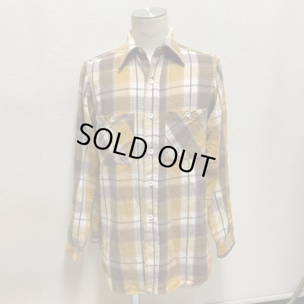 画像18: 50's〜 COTTON HEAVY FLANNEL SHIRTS　”GOOD COLOR”　マチ付き  (18)