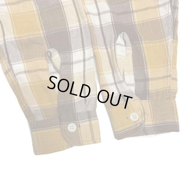 画像14: 50's〜 COTTON HEAVY FLANNEL SHIRTS　”GOOD COLOR”　マチ付き  (14)