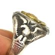 画像8: 40's "U.S.M.C."　GOLD PLATING　STERLING SILVER RING (8)