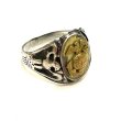 画像2: 40's "U.S.M.C."　GOLD PLATING　STERLING SILVER RING (2)