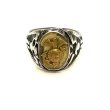 画像1: 40's "U.S.M.C."　GOLD PLATING　STERLING SILVER RING (1)