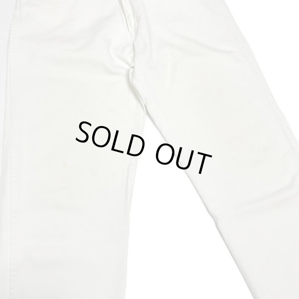 画像13: 60's "LEVI'S 518"　SLIM FIT　COTTON TWILL（かつらぎ）　PANTS　"big E"　WHITE（純白）size:W34 × L29 (13)