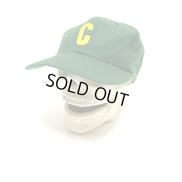 画像1: 60's DEAD STOCK BASEBALL CAP　with PATCH GREEN (1)